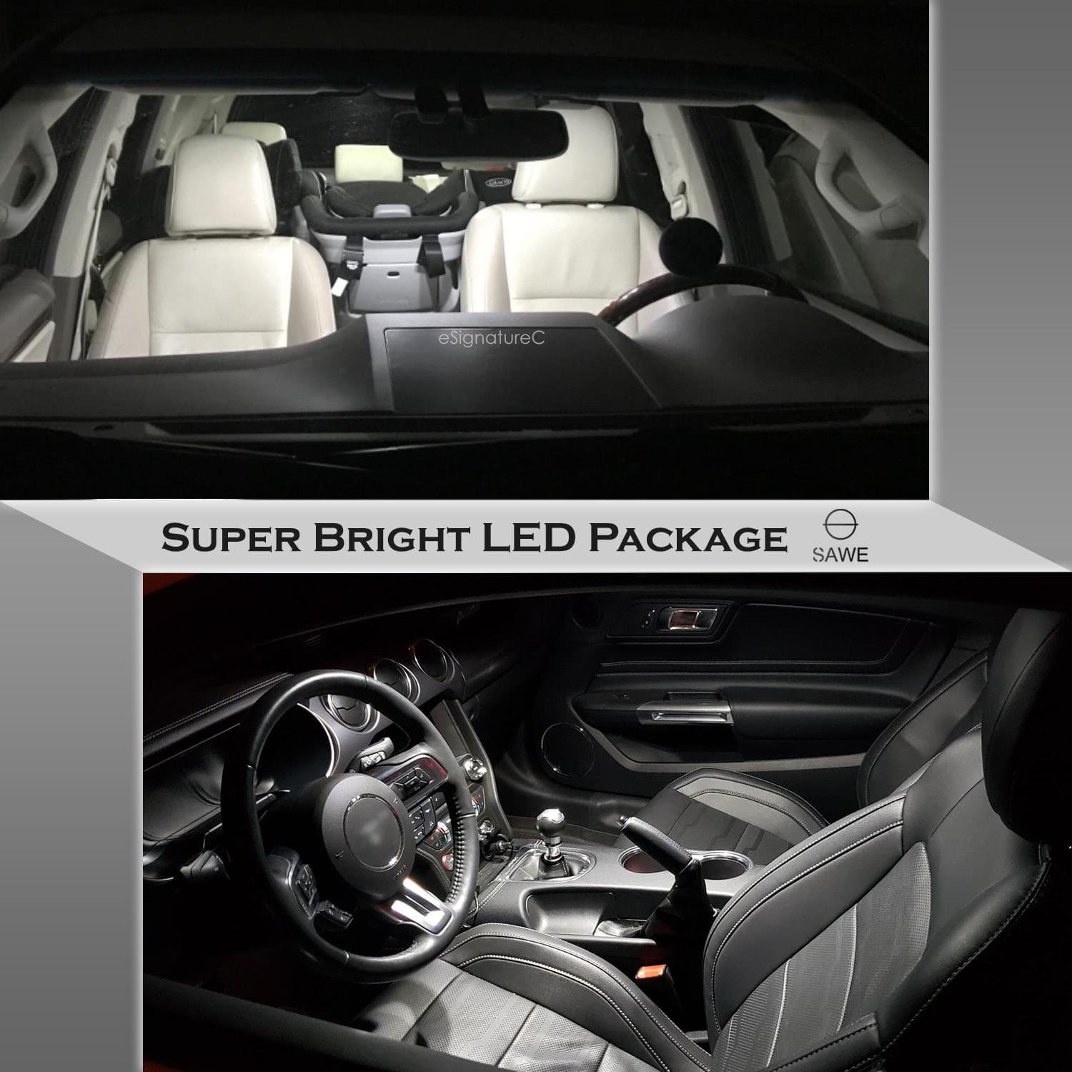 For Toyota 86 / Scion FRS Interior LED Lights - Dome & Map Lights Package Kit for 2013 - 2018 - White SAWE Lighting