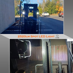 3.35" 48W Round LED Spotlights for Trucks Pickup SUV ATV Offroad Fog Flood Work Pod Light Bulbs Bar - White SAWE Lighting