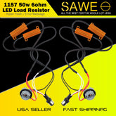 1157 LED Turn Signal Load Resistor Adapter Anti Hyper Flash Error Canceler SAWE Lighting
