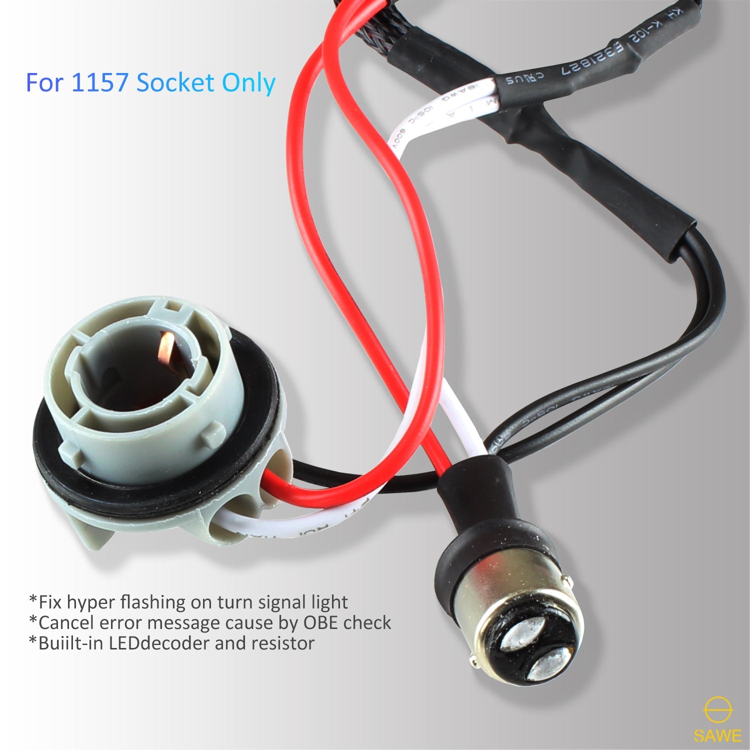 1157 LED Turn Signal Load Resistor Adapter Anti Hyper Flash Error Canceler SAWE Lighting