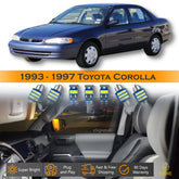 For Toyota Corolla Interior LED Lights - Dome & Map Lights Package Kit for 1993 - 1997 - White SAWE Lighting