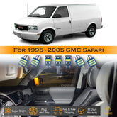 For GMC Safari Interior LED Lights - Dome & Map Light Bulbs Package Kit for 1995 - 2005 - White SAWE Lighting