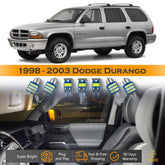 For Dodge Durango Interior LED Lights - Dome & Map Lights Package Kit for 1998 - 2003 - White SAWE Lighting