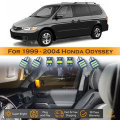 For Honda Odyssey Interior LED Lights - Dome & Map Lights Package Kit for 1999 - 2004 - White SAWE Lighting