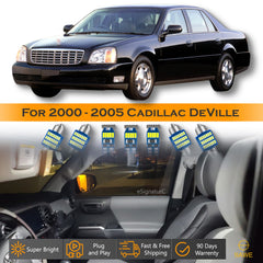 For Cadillac DeVille Interior LED Lights - Dome & Map Light Bulbs Package Kit for 2000 - 2005 - White SAWE Lighting