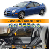 For Dodge Neon Interior LED Lights - Dome & Map Lights Package Kit for 2000 - 2005 - White SAWE Lighting