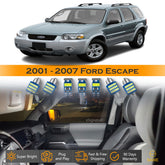 For Ford Escape Interior LED Lights - Dome & Map Light Bulbs Package Kit for 2001 - 2007 - White SAWE Lighting