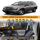 For Chevrolet Trailblazer Interior LED Lights - Dome & Map Lights Package Kit for 2002 - 2009 - White SAWE Lighting