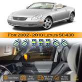 For Lexus SC430 Interior LED Lights - Dome & Map Light Bulbs Package Kit for 2002 - 2010 - White SAWE Lighting