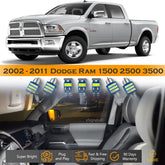 For Dodge Ram 1500 2500 3500 Interior LED Lights - Dome & Map Lights Package Kit for 2002 - 2011 - White SAWE Lighting