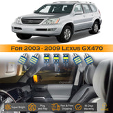 For Lexus GX470 Interior LED Lights - Dome & Map Light Bulbs Package Kit for 2003 - 2009 - White SAWE Lighting