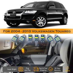 For Volkswagen Touareg Interior LED Lights - Dome & Map Light Bulbs Package Kit for 2004 - 2010 - White SAWE Lighting