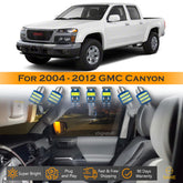 For GMC Canyon Interior LED Lights - Dome & Map Light Bulbs Package Kit for 2004 - 2012 - White SAWE Lighting