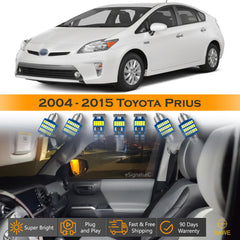 For Toyota Prius Interior LED Lights - Dome & Map Lights Package Kit for 2004 - 2015 - White SAWE Lighting