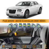 For Chrysler 300 300C Interior LED Lights - Dome & Map Light Bulbs Package Kit for 2005 - 2010 - White SAWE Lighting