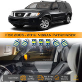 For Nissan Pathfinder Interior LED Lights - Dome & Map Light Bulbs Package Kit for 2005 - 2012 - White SAWE Lighting