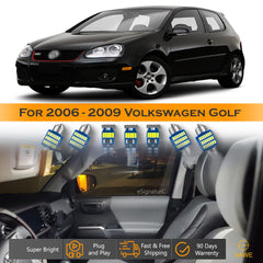 For Volkswagen Golf GTi Interior LED Lights - Dome & Map Light Bulbs Package Kit for 2006 - 2009 - White SAWE Lighting