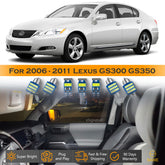 For Lexus GS300 GS350 GS460 Interior LED Lights - Dome & Map Light Bulbs Package Kit for 2006 - 2011 - White SAWE Lighting