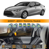For Toyota Yaris Interior LED Lights - Dome & Map Lights Package Kit for 2007 - 2011 - White SAWE Lighting