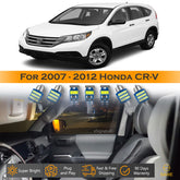 For Honda CRV CR-V Interior LED Lights - Dome & Map Lights Package Kit for 2007 - 2012 - White SAWE Lighting