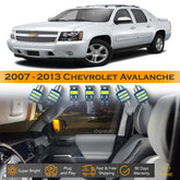 For Chevrolet Avalanche Interior LED Lights - Dome & Map Lights Package Kit for 2007 - 2013 - White SAWE Lighting