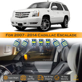 For Cadillac Escalade Interior LED Lights - Dome & Map Light Bulbs Package Kit for 2007 - 2014 - White SAWE Lighting