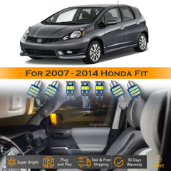 For Honda Fit Interior LED Lights - Dome & Map Lights Package Kit for 2007 - 2014 - White SAWE Lighting