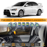 For Mitsubishi Lancer Evolution Interior LED Lights - Dome & Map Light Bulb Package Kit for 2007 - 2015 - White SAWE Lighting