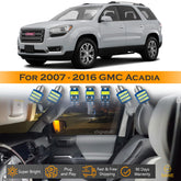 For GMC Acadia Interior LED Lights - Dome & Map Light Bulbs Package Kit for 2007 - 2016 - White SAWE Lighting
