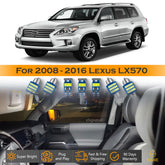 For Lexus LX570 Interior LED Lights - Dome & Map Light Bulbs Package Kit for 2008 - 2016 - White SAWE Lighting