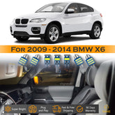 For BMW X6 X6M E71 Interior LED Lights - Dome & Map Light Bulb Package Kit for 2009 - 2014 - White SAWE Lighting