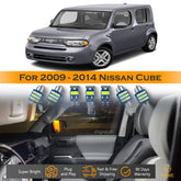 For Nissan Cube Interior LED Lights - Dome & Map Light Bulbs Package Kit for 2009 - 2014 - White SAWE Lighting