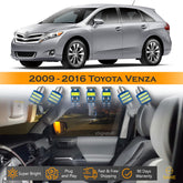 For Toyota Venza Interior LED Lights - Dome & Map Lights Package Kit for 2009 - 2016 - White SAWE Lighting
