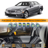 For Mercedes Benz E350 E550 E63 Interior LED Lights - Dome & Map Light Bulb Package Kit for 2010 - 2013 - White SAWE Lighting