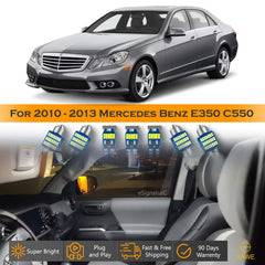 For Mercedes Benz E350 E550 E63 Interior LED Lights - Dome & Map Light Bulb Package Kit for 2010 - 2013 - White SAWE Lighting