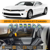For Chevrolet Camaro Interior LED Lights - Dome & Map Lights Package Kit for 2010 - 2015 - White SAWE Lighting