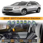 For Chevrolet Equinox Interior LED Lights - Dome & Map Lights Package Kit for 2010 - 2017 - White SAWE Lighting