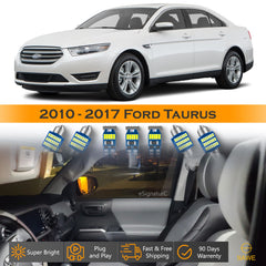 For Ford Taurus Interior LED Lights - Dome & Map Light Bulbs Package Kit for 2010 - 2017 - White SAWE Lighting