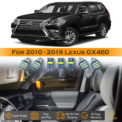 For Lexus GX460 Interior LED Lights - Dome & Map Light Bulbs Package Kit for 2010 - 2019 - White SAWE Lighting