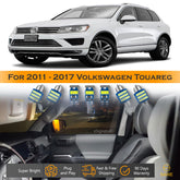 For Volkswagen Touareg Interior LED Lights - Dome & Map Light Bulbs Package Kit for 2011 - 2017 - White SAWE Lighting