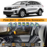 For Kia Sorento Interior LED Lights - Dome & Map Light Bulbs Package Kit for 2011 - 2020 - White SAWE Lighting