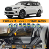 For Infiniti QX56 QX80 Interior LED Lights - Dome & Map Light Bulbs Package Kit for 2011 - 2021 - White SAWE Lighting