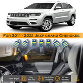 For Jeep Grand Cherokee Interior LED Lights - Dome & Map Light Bulbs Package Kit for 2011 - 2021 - White SAWE Lighting