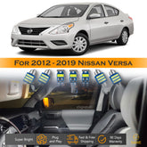 For Nissan Versa Interior LED Lights - Dome & Map Light Bulbs Package Kit for 2012 - 2019 - White SAWE Lighting