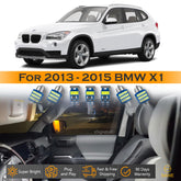 For BMW X1 Interior LED Lights - Dome & Map Light Bulb Package Kit for 2013 - 2015 - White SAWE Lighting