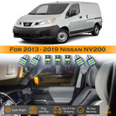 For Nissan NV200 Interior LED Lights - Dome & Map Light Bulbs Package Kit for 2013 - 2019 - White SAWE Lighting