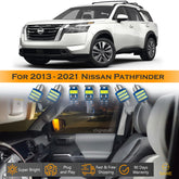 For Nissan Pathfinder Interior LED Lights - Dome & Map Light Bulbs Package Kit for 2013 - 2021 - White SAWE Lighting
