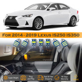 For Lexus IS250 IS300 IS350 Interior LED Lights - Dome & Map Light Bulbs Package Kit for 2014 - 2019 - White SAWE Lighting