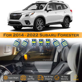 For Subaru Forester Interior LED Lights - Dome & Map Light Bulbs Package Kit for 2014 - 2022 - White SAWE Lighting