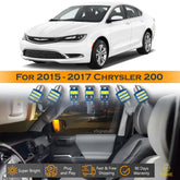 For Chrysler 200 Interior LED Lights - Dome & Map Light Bulbs Package Kit for 2015 - 2017 - White SAWE Lighting